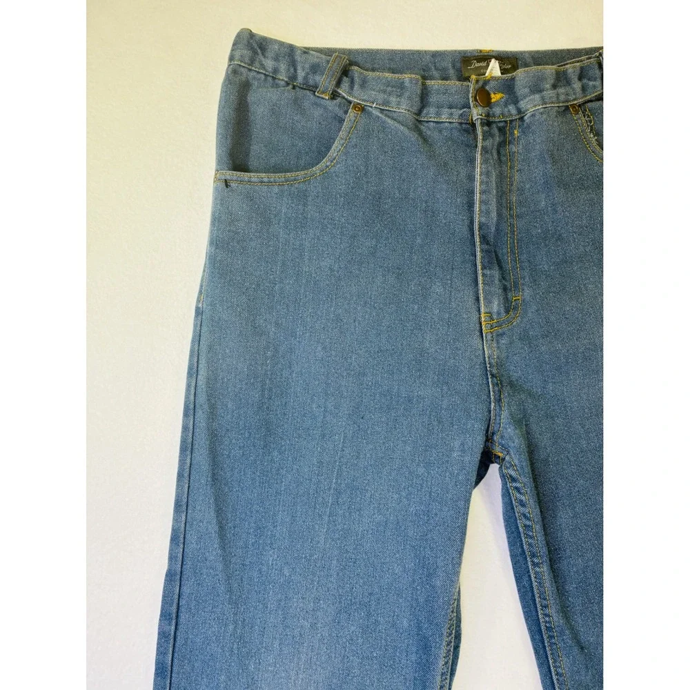 David Taylor Collection Mens Comfort Fit Jeans Blue Straight Leg 36x32 Denim